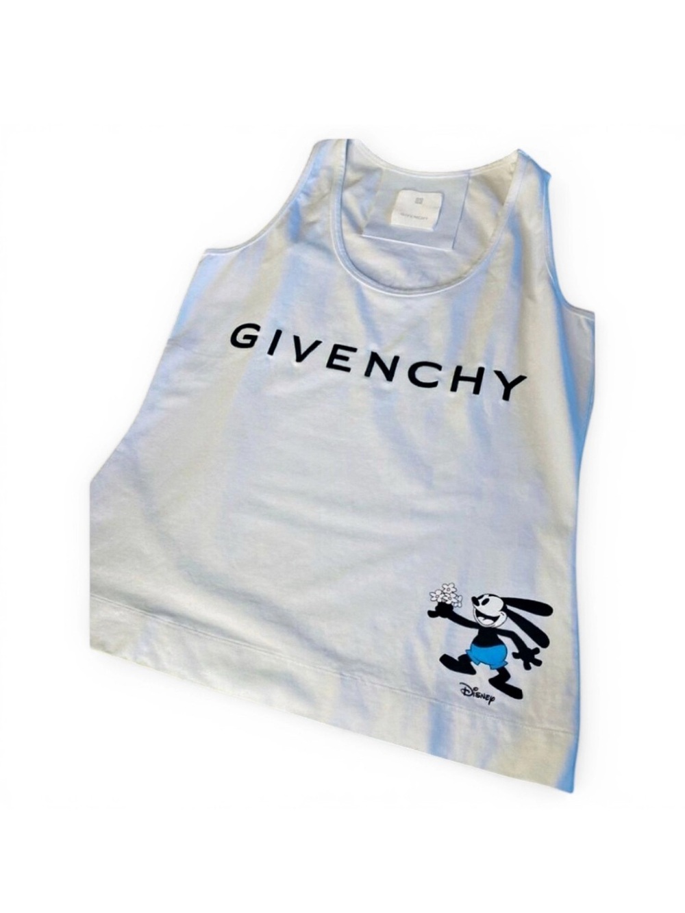 🛍️Givenchy Authentic 2022 Rare White Tank Top. Collaboration with Disney.